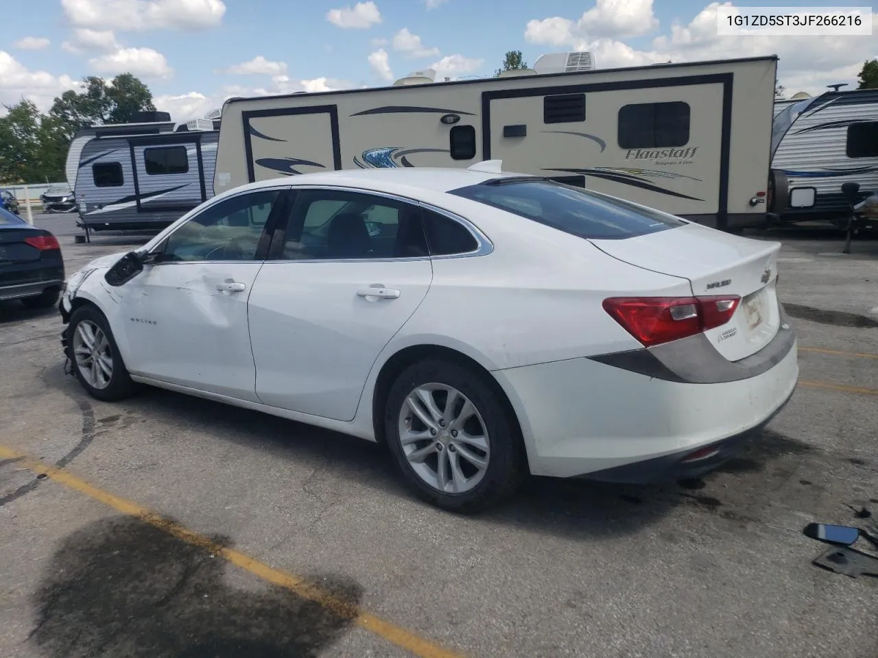 2018 Chevrolet Malibu Lt VIN: 1G1ZD5ST3JF266216 Lot: 72057404