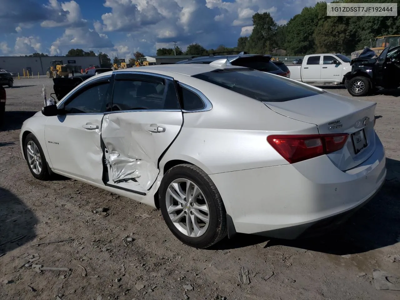 2018 Chevrolet Malibu Lt VIN: 1G1ZD5ST7JF192444 Lot: 72131274