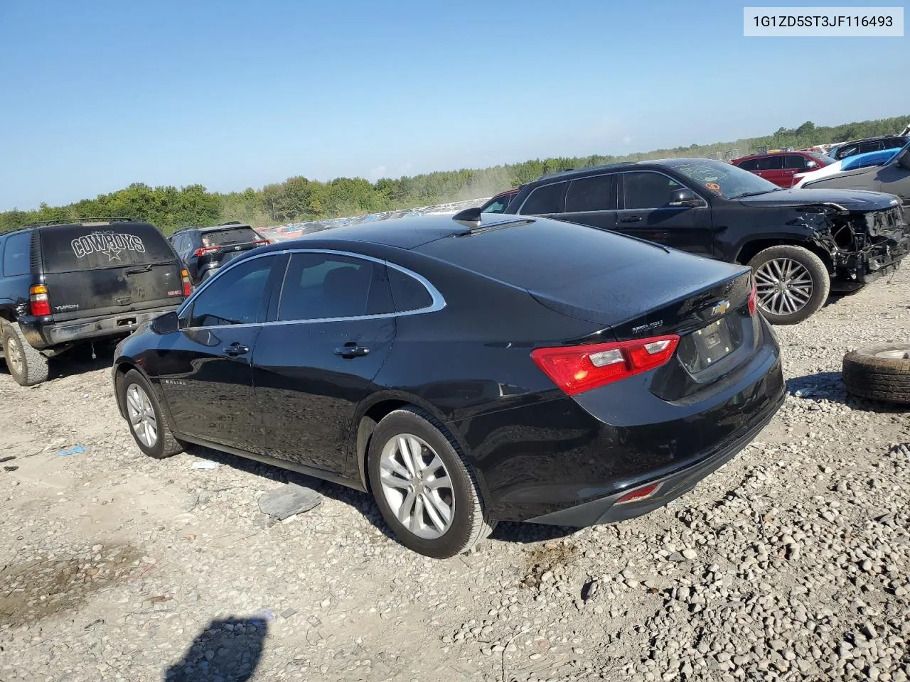 2018 Chevrolet Malibu Lt VIN: 1G1ZD5ST3JF116493 Lot: 72131374