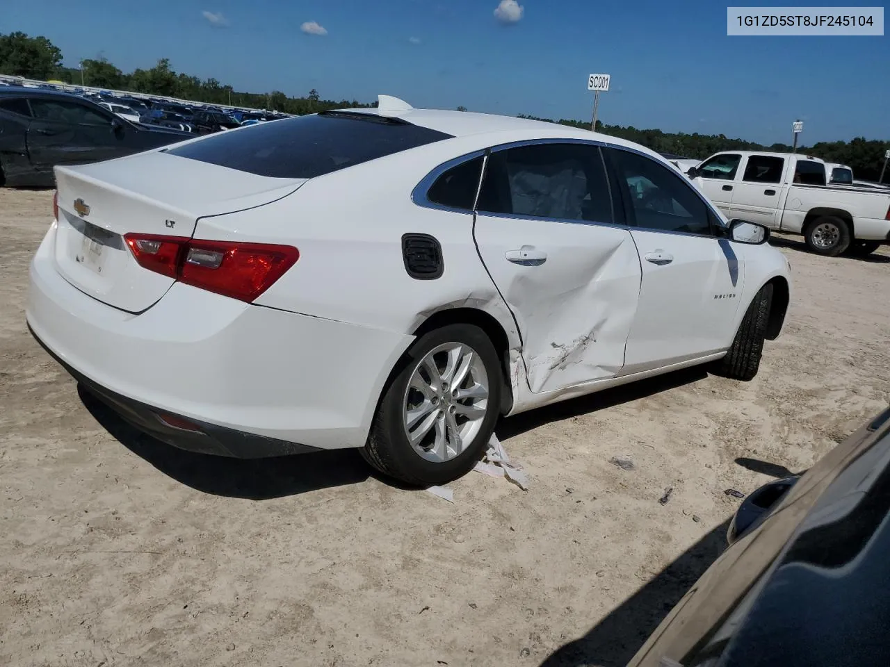 2018 Chevrolet Malibu Lt VIN: 1G1ZD5ST8JF245104 Lot: 72211304