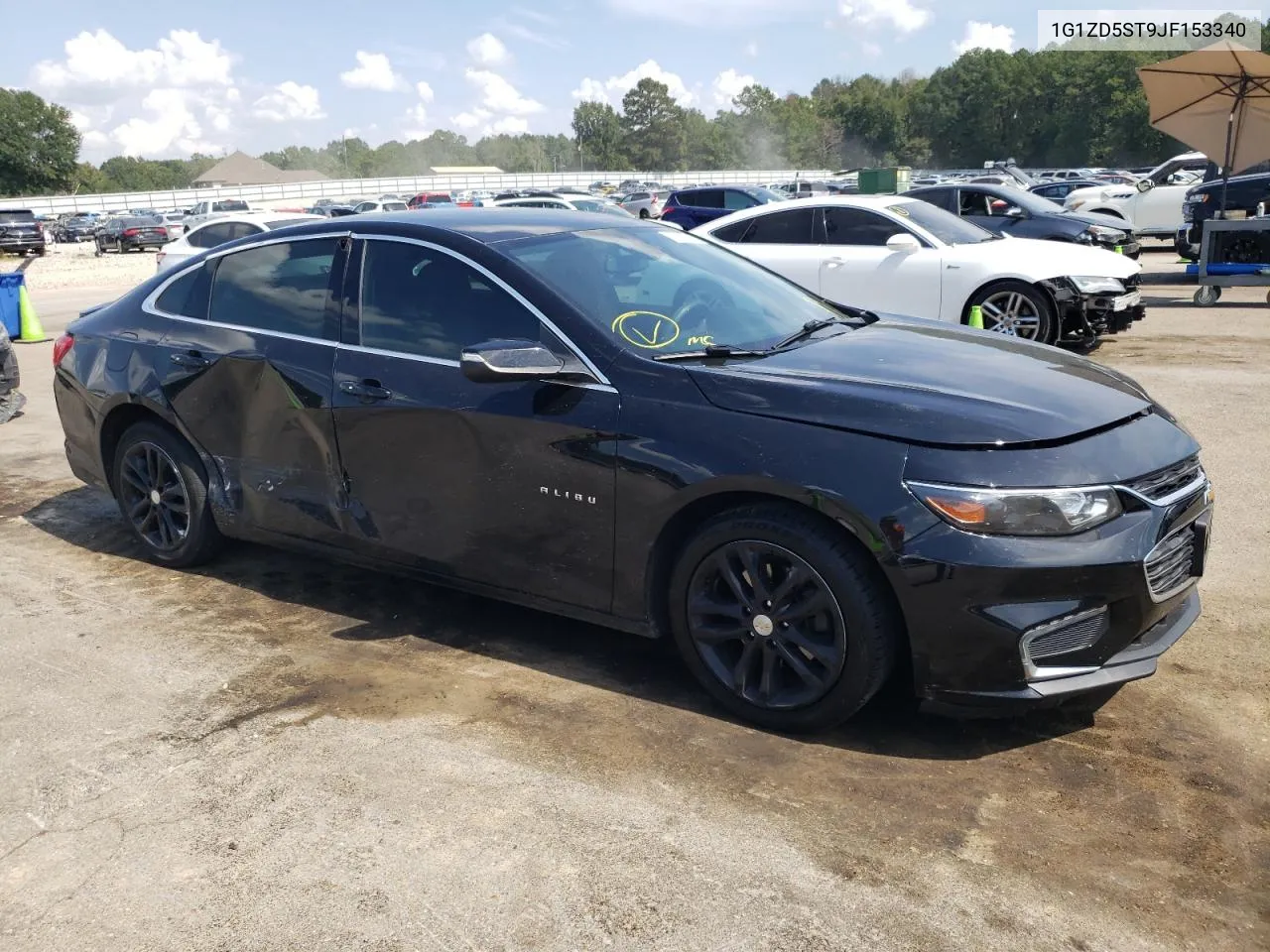 2018 Chevrolet Malibu Lt VIN: 1G1ZD5ST9JF153340 Lot: 72231304