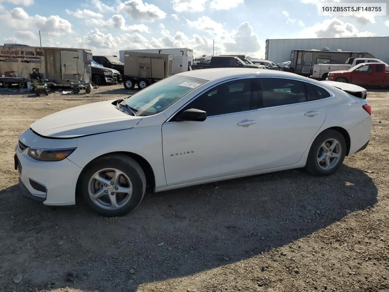 2018 Chevrolet Malibu Ls VIN: 1G1ZB5ST5JF148755 Lot: 72256814