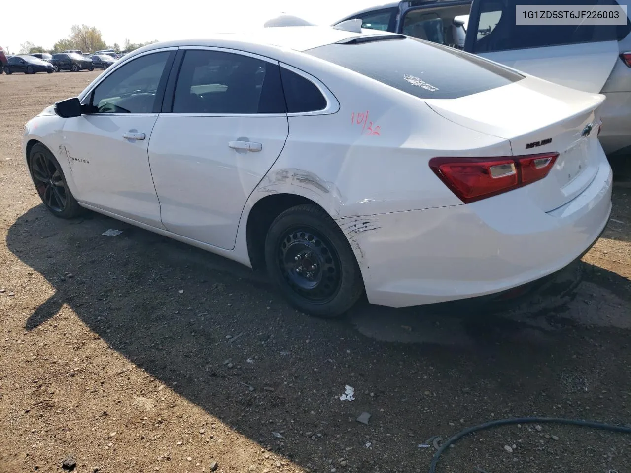 2018 Chevrolet Malibu Lt VIN: 1G1ZD5ST6JF226003 Lot: 72277824