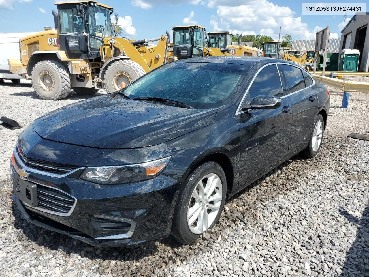 2018 Chevrolet Malibu Lt VIN: 1G1ZD5ST3JF274431 Lot: 72412924