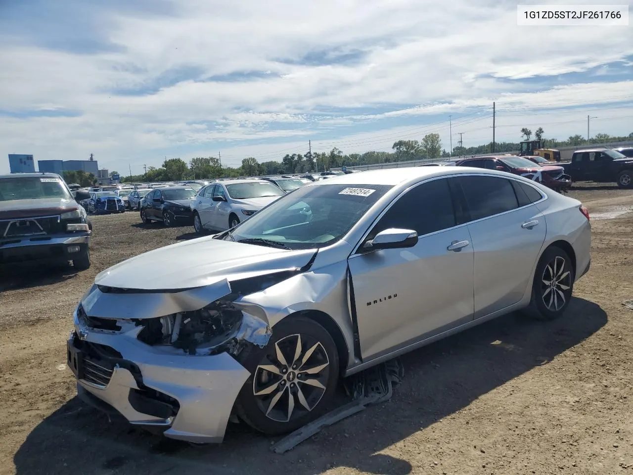 2018 Chevrolet Malibu Lt VIN: 1G1ZD5ST2JF261766 Lot: 72497514