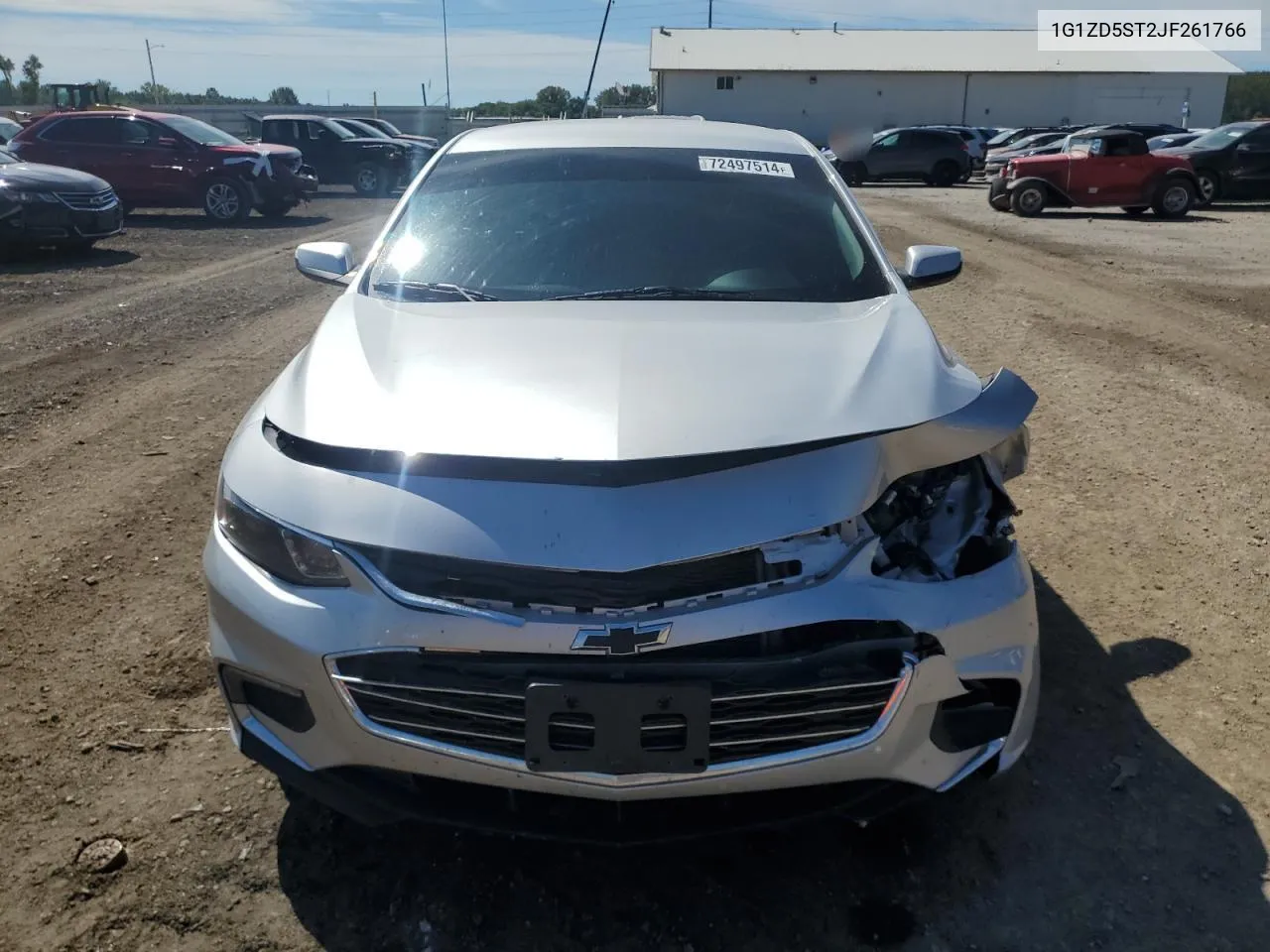 2018 Chevrolet Malibu Lt VIN: 1G1ZD5ST2JF261766 Lot: 72497514