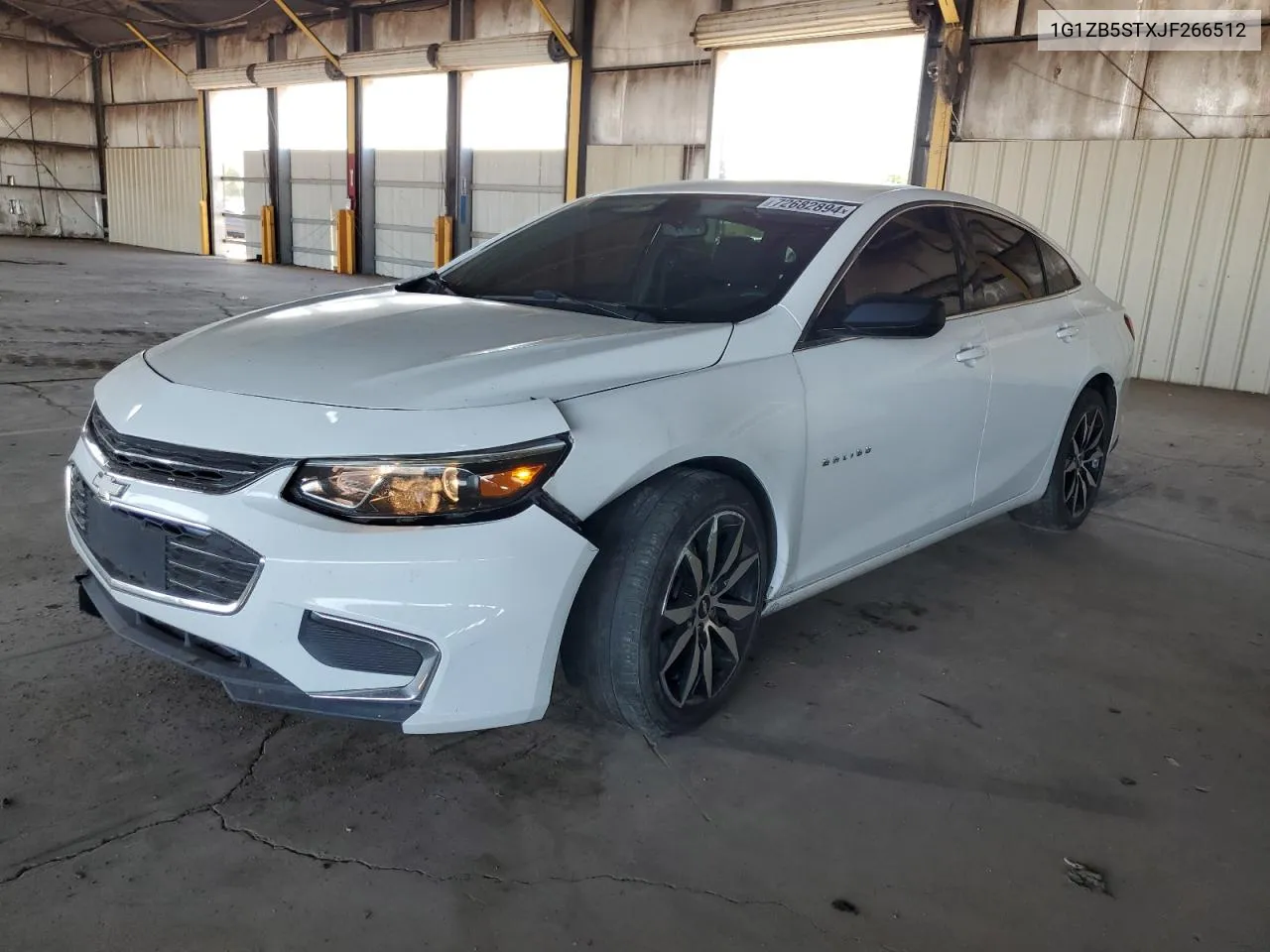 2018 Chevrolet Malibu Ls VIN: 1G1ZB5STXJF266512 Lot: 72682894