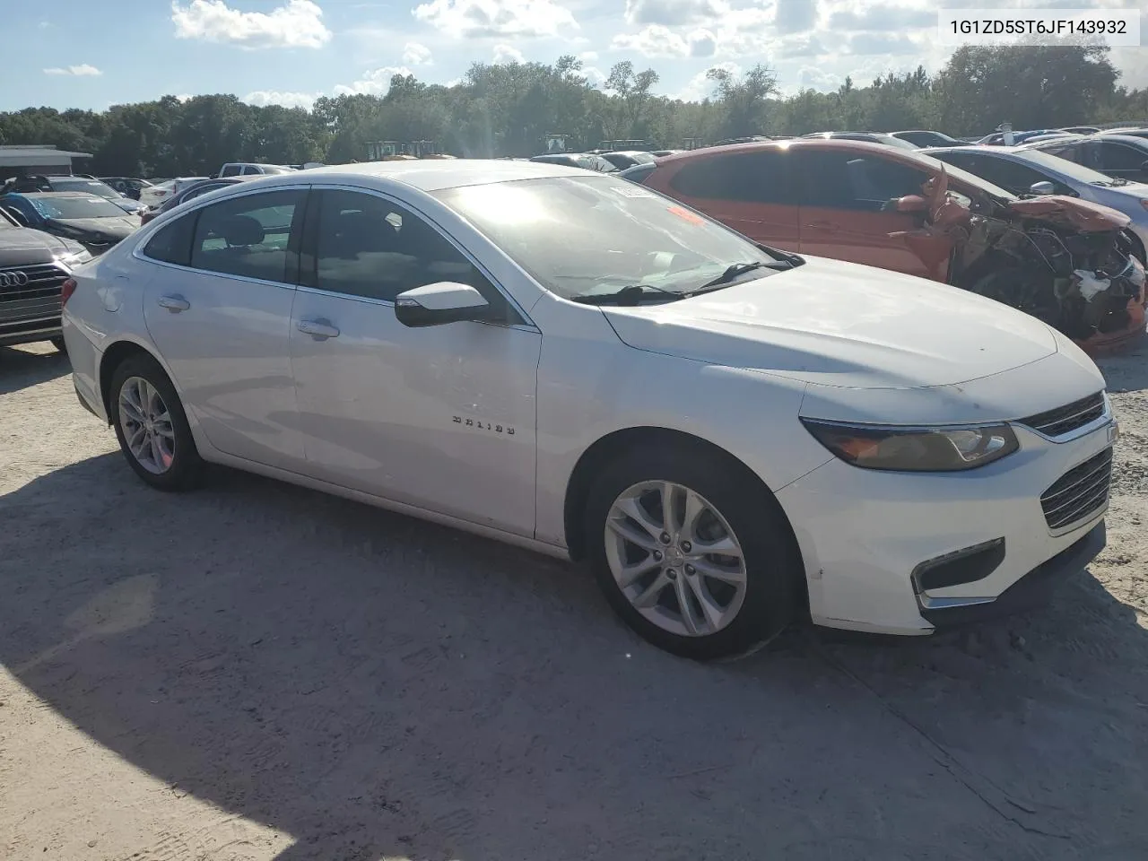 2018 Chevrolet Malibu Lt VIN: 1G1ZD5ST6JF143932 Lot: 72762964