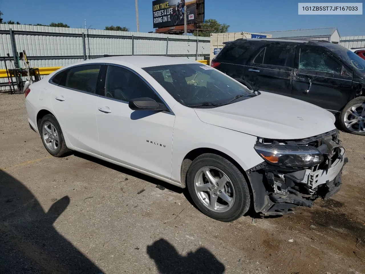 2018 Chevrolet Malibu Ls VIN: 1G1ZB5ST7JF167033 Lot: 72917864