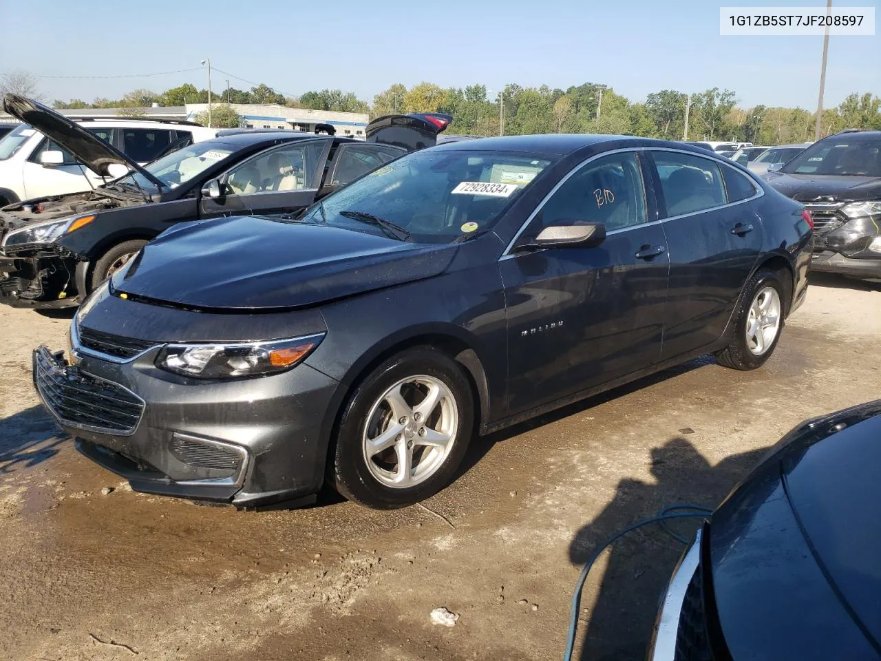 2018 Chevrolet Malibu Ls VIN: 1G1ZB5ST7JF208597 Lot: 72928334