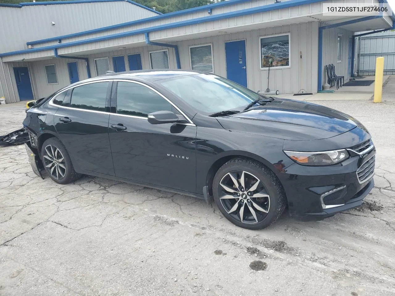 2018 Chevrolet Malibu Lt VIN: 1G1ZD5ST1JF274606 Lot: 73025104