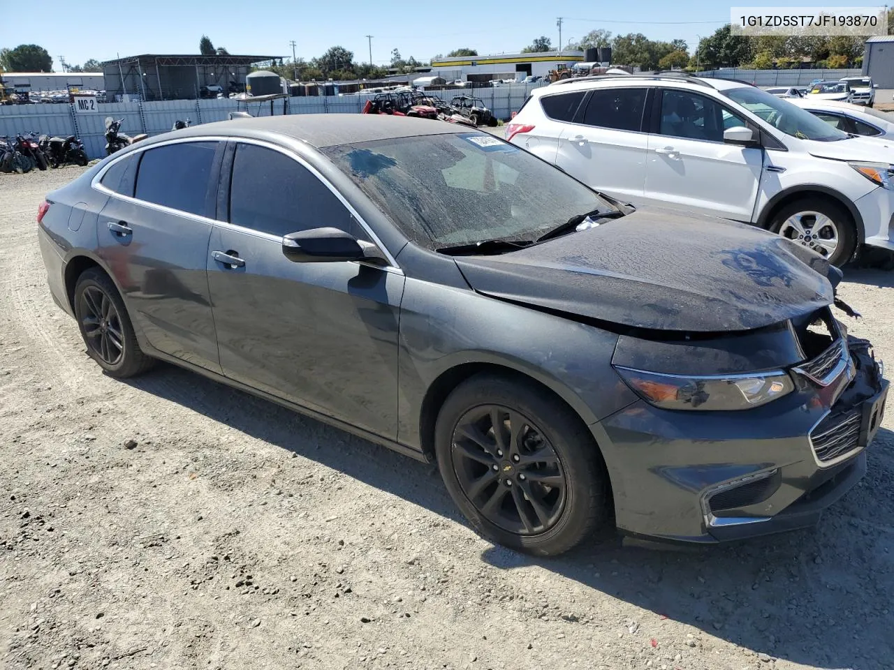 2018 Chevrolet Malibu Lt VIN: 1G1ZD5ST7JF193870 Lot: 73241974