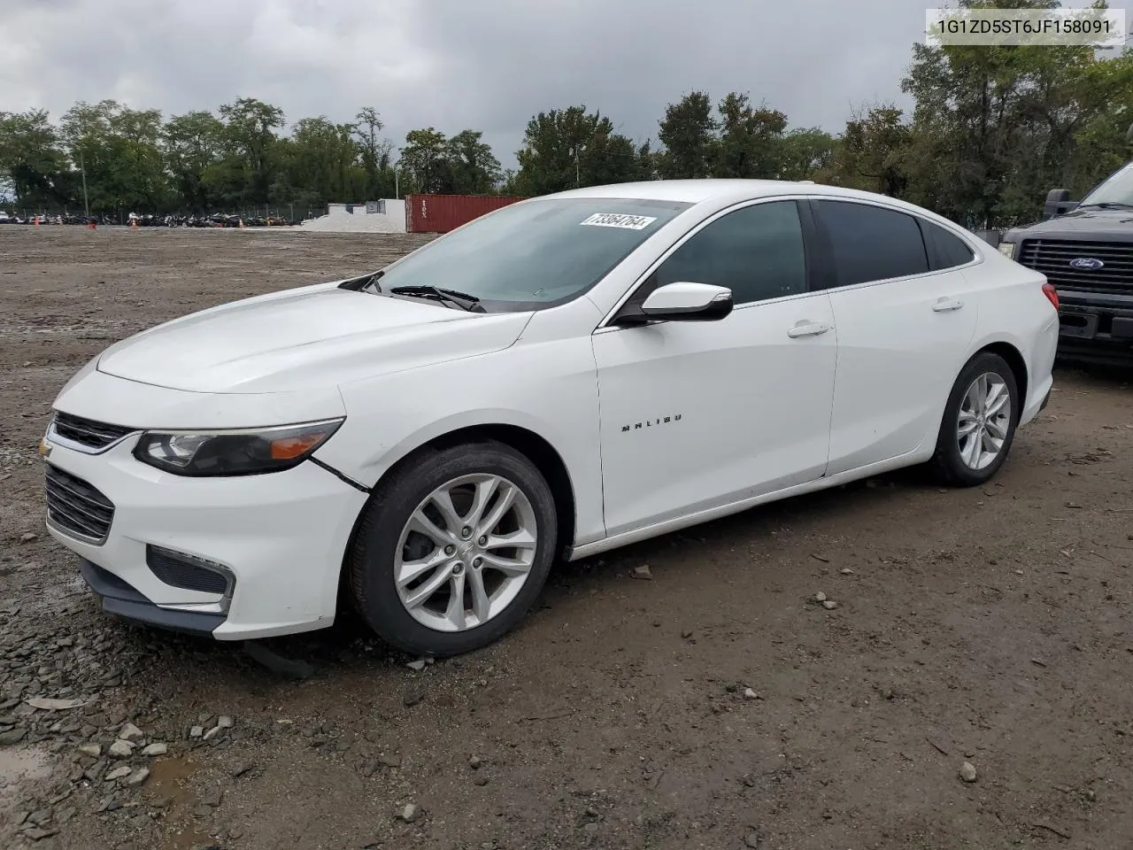 2018 Chevrolet Malibu Lt VIN: 1G1ZD5ST6JF158091 Lot: 73364764