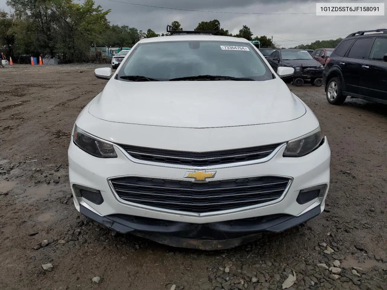 2018 Chevrolet Malibu Lt VIN: 1G1ZD5ST6JF158091 Lot: 73364764