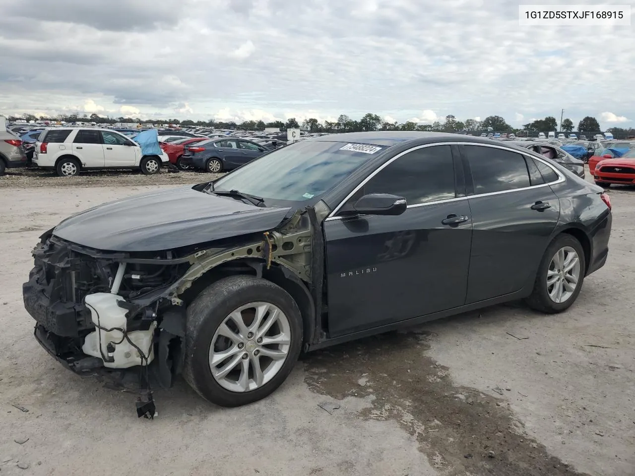 2018 Chevrolet Malibu Lt VIN: 1G1ZD5STXJF168915 Lot: 73488224