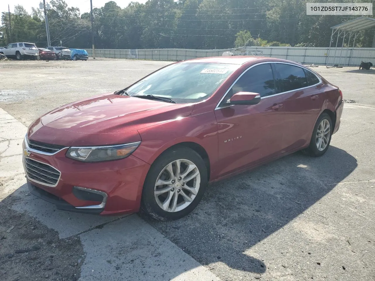 2018 Chevrolet Malibu Lt VIN: 1G1ZD5ST7JF143776 Lot: 73502544