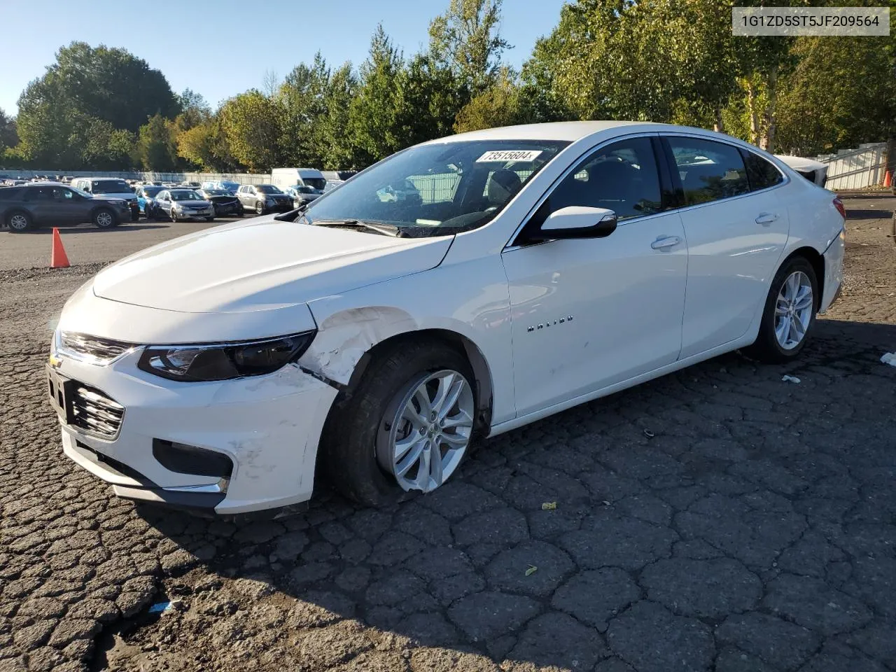 2018 Chevrolet Malibu Lt VIN: 1G1ZD5ST5JF209564 Lot: 73515604