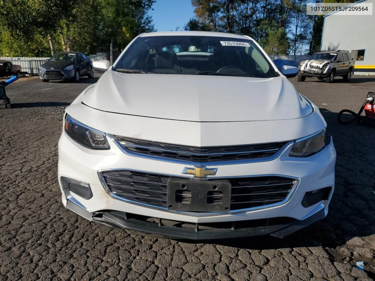 2018 Chevrolet Malibu Lt VIN: 1G1ZD5ST5JF209564 Lot: 73515604