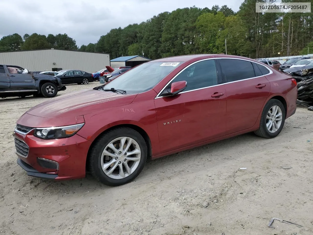 2018 Chevrolet Malibu Lt VIN: 1G1ZD5ST4JF205487 Lot: 73666744