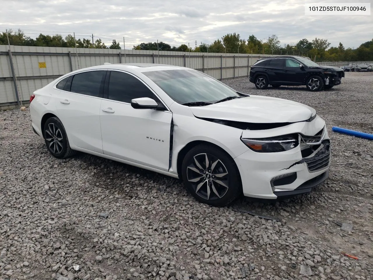 2018 Chevrolet Malibu Lt VIN: 1G1ZD5ST0JF100946 Lot: 73996414