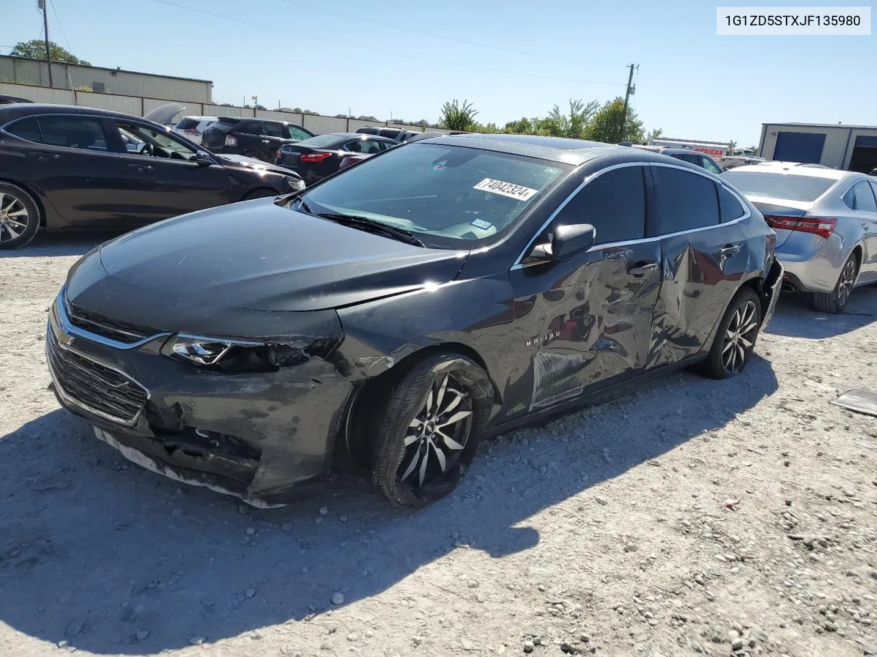 2018 Chevrolet Malibu Lt VIN: 1G1ZD5STXJF135980 Lot: 74042324