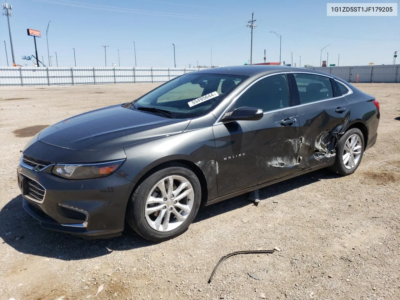 2018 Chevrolet Malibu Lt VIN: 1G1ZD5ST1JF179205 Lot: 74079614