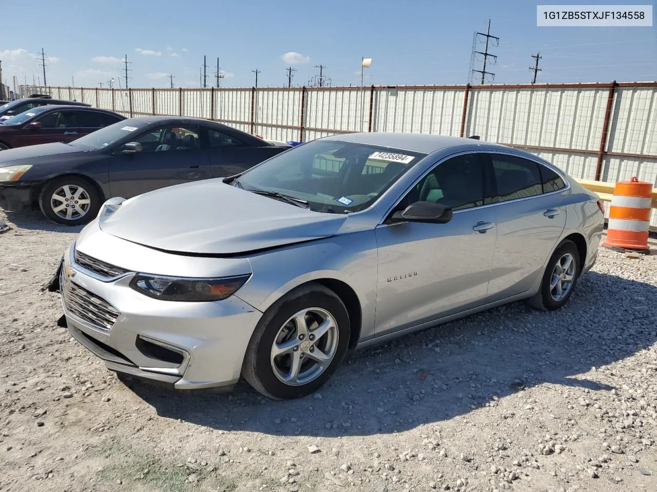 2018 Chevrolet Malibu Ls VIN: 1G1ZB5STXJF134558 Lot: 74235894