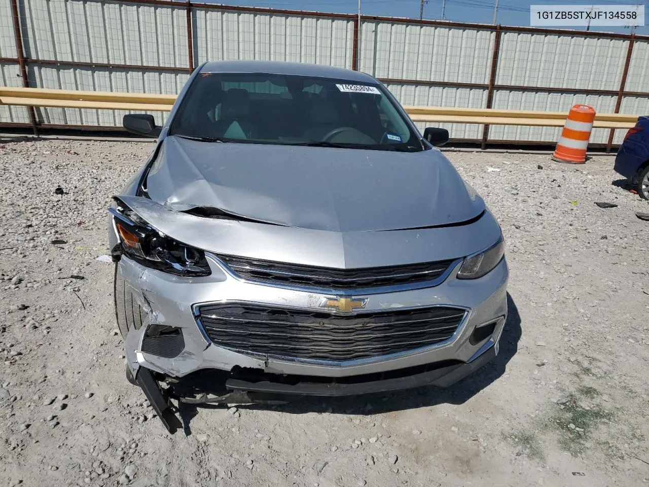 2018 Chevrolet Malibu Ls VIN: 1G1ZB5STXJF134558 Lot: 74235894