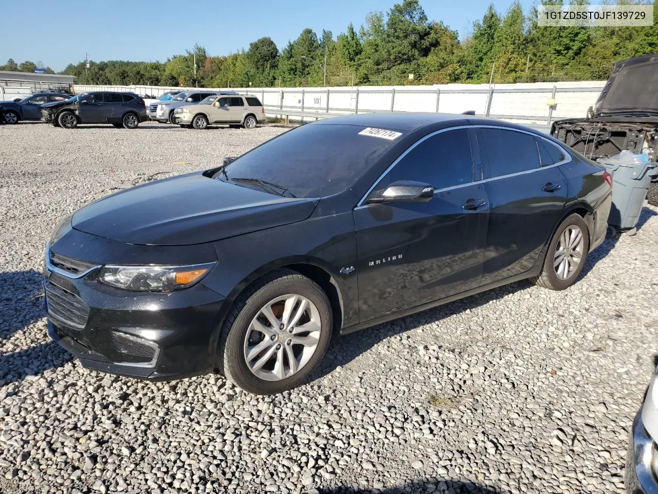 1G1ZD5ST0JF139729 2018 Chevrolet Malibu Lt