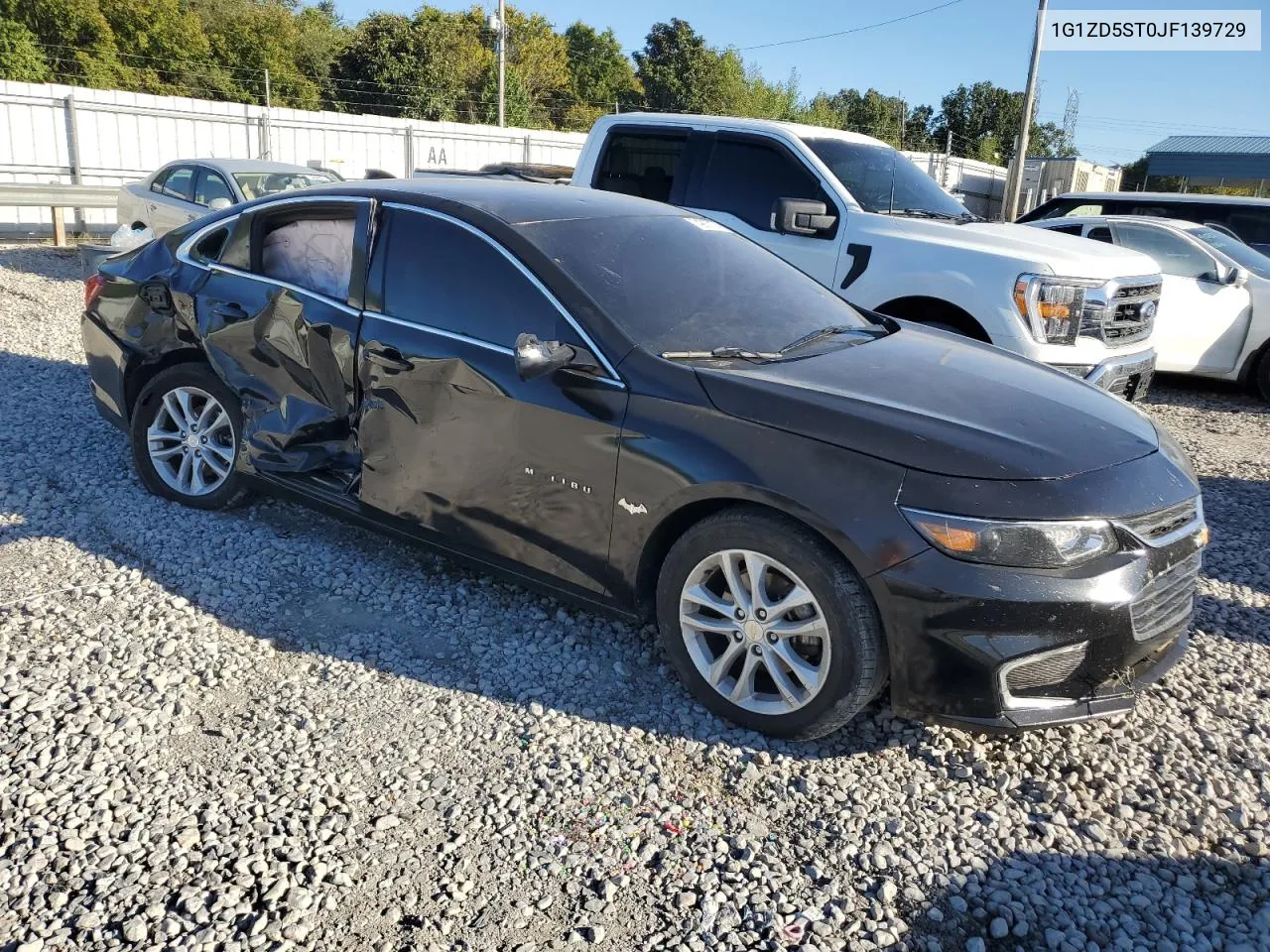 2018 Chevrolet Malibu Lt VIN: 1G1ZD5ST0JF139729 Lot: 74267174