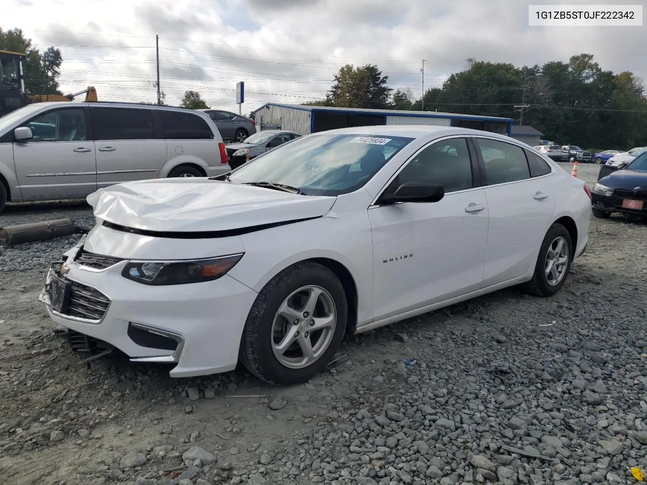 2018 Chevrolet Malibu Ls VIN: 1G1ZB5ST0JF222342 Lot: 74425934