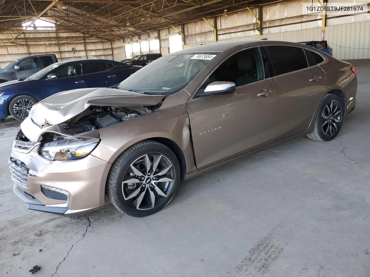 2018 Chevrolet Malibu Lt VIN: 1G1ZD5ST9JF281674 Lot: 74673654