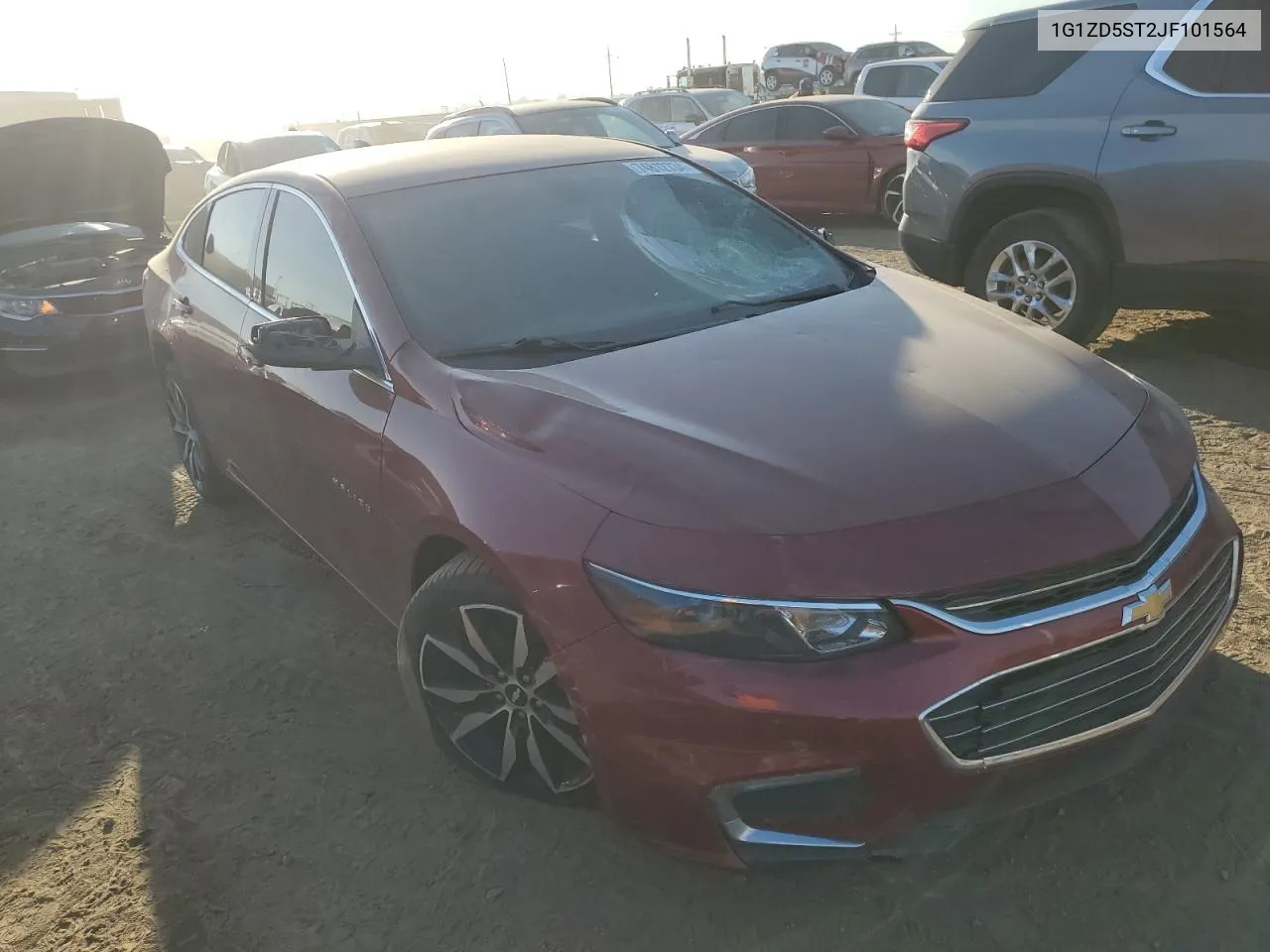 2018 Chevrolet Malibu Lt VIN: 1G1ZD5ST2JF101564 Lot: 74812734