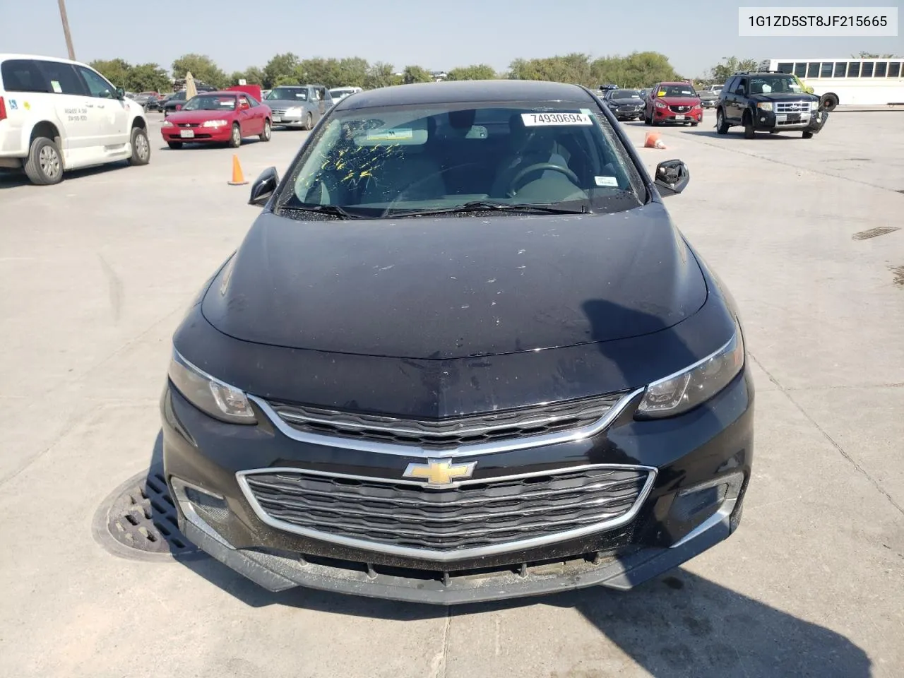 2018 Chevrolet Malibu Lt VIN: 1G1ZD5ST8JF215665 Lot: 74930694