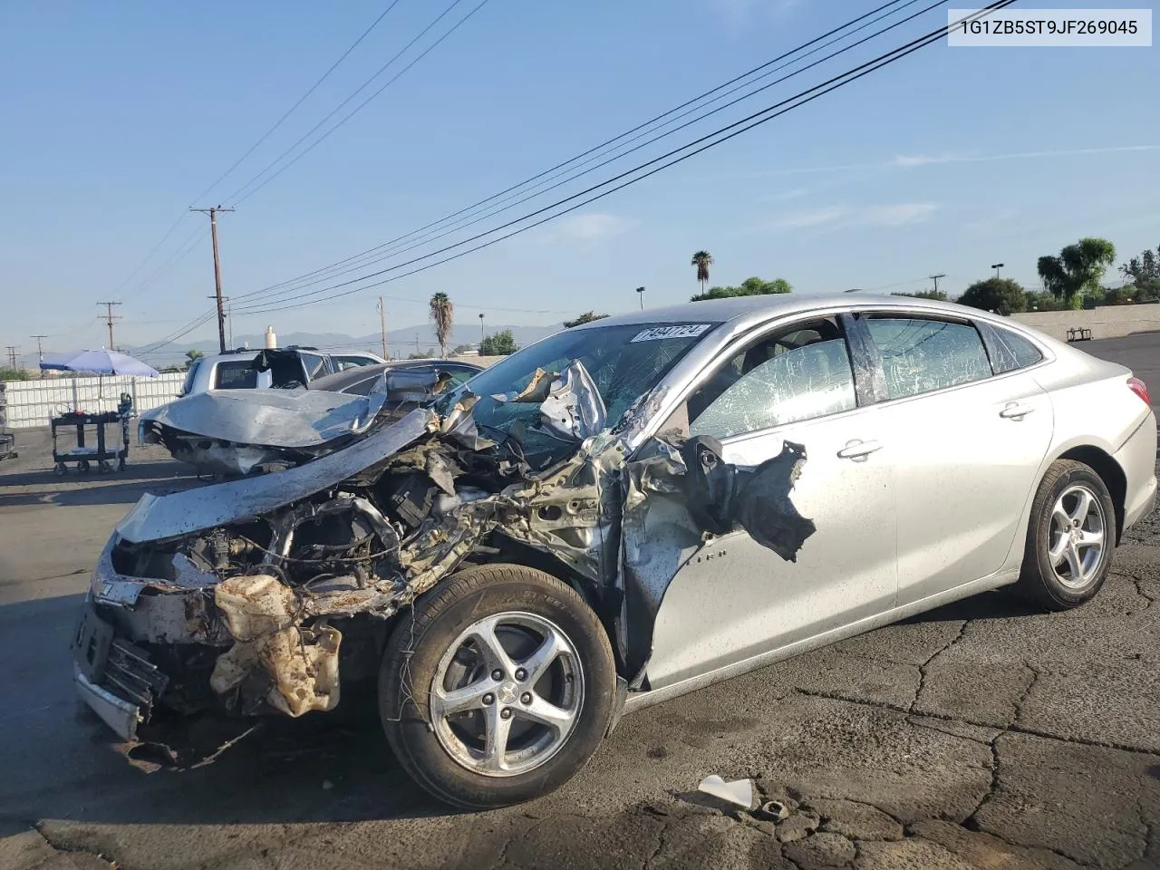 2018 Chevrolet Malibu Ls VIN: 1G1ZB5ST9JF269045 Lot: 74947724