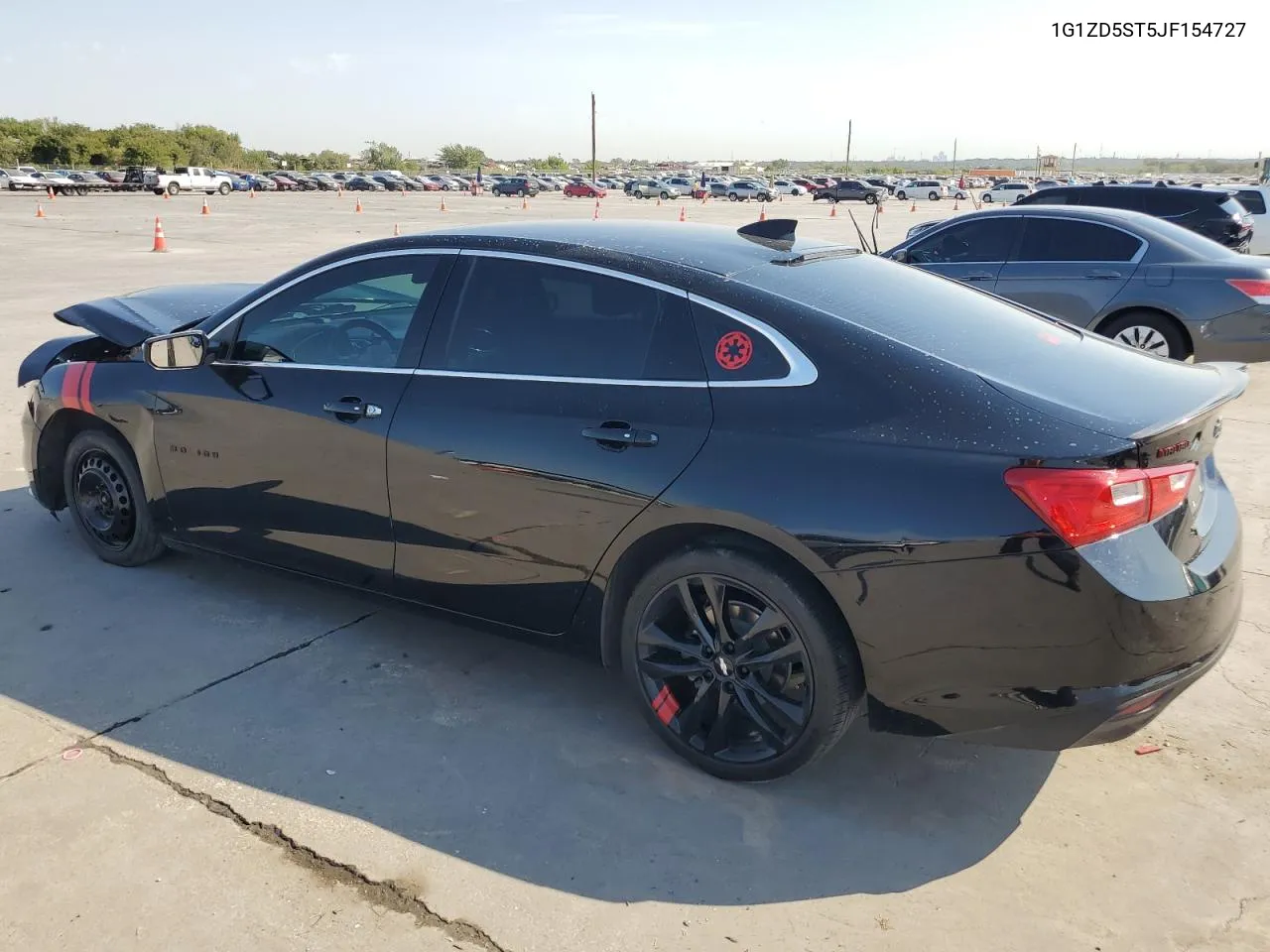 2018 Chevrolet Malibu Lt VIN: 1G1ZD5ST5JF154727 Lot: 74999074