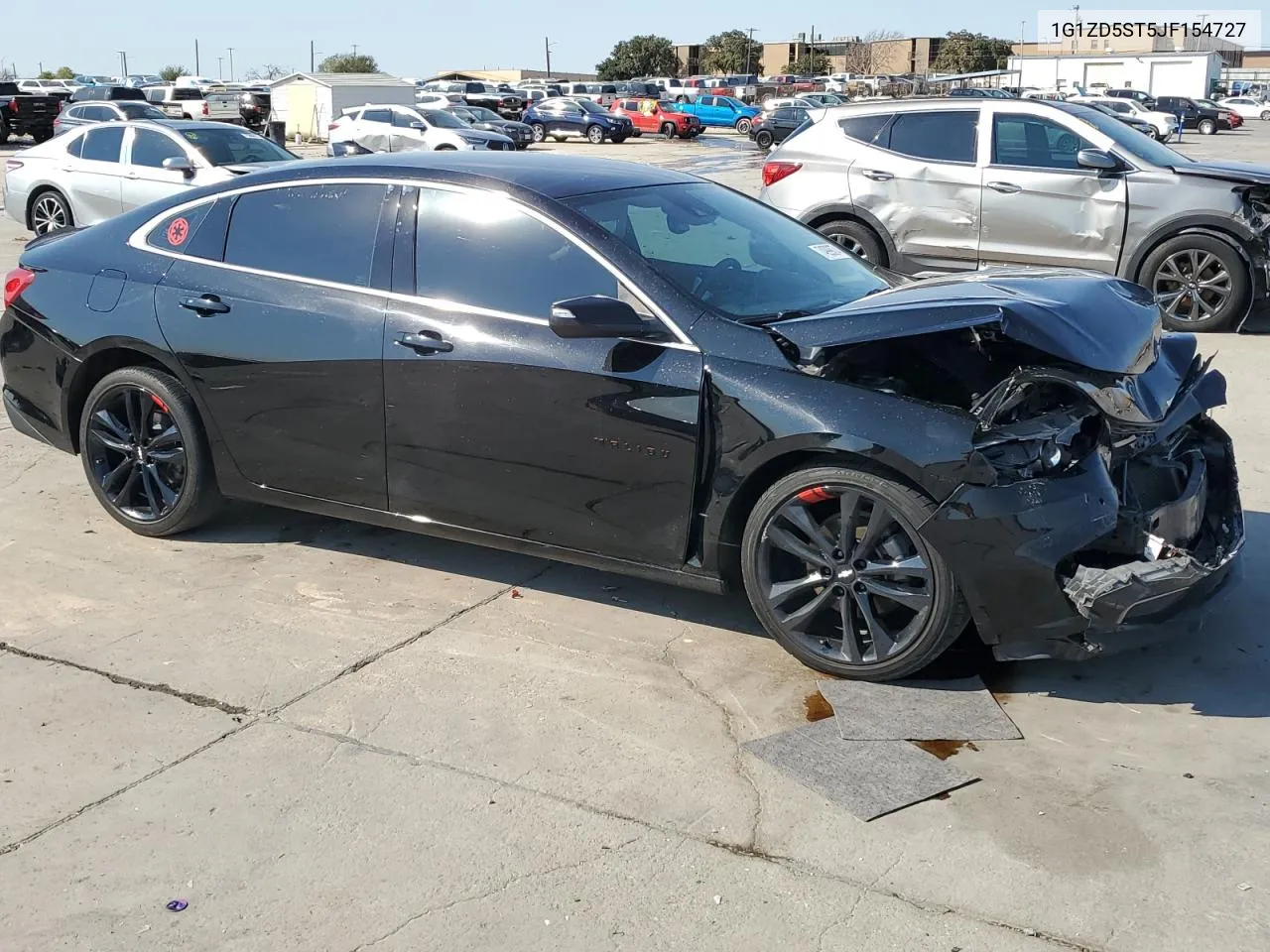 2018 Chevrolet Malibu Lt VIN: 1G1ZD5ST5JF154727 Lot: 74999074