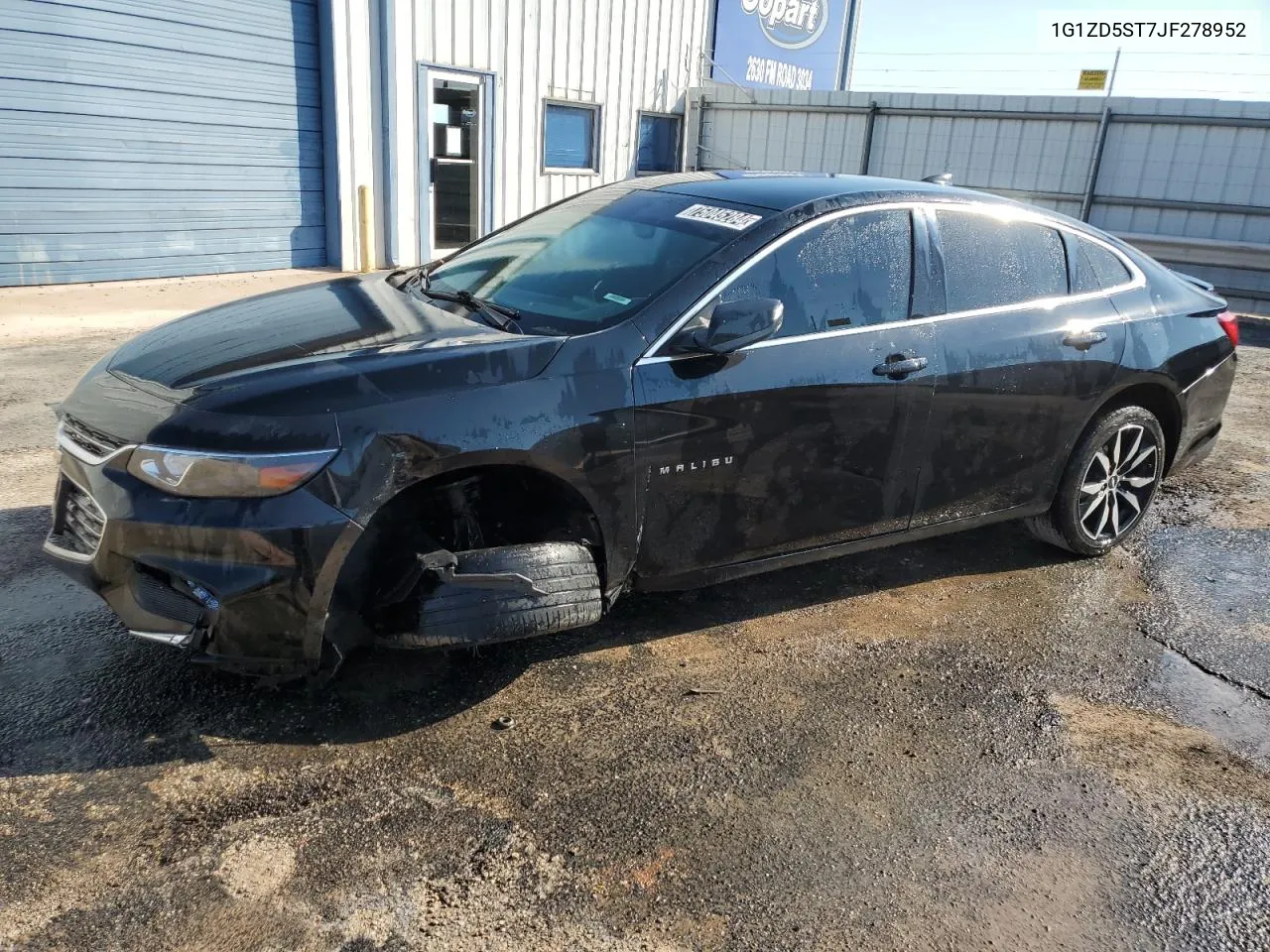 2018 Chevrolet Malibu Lt VIN: 1G1ZD5ST7JF278952 Lot: 75045284