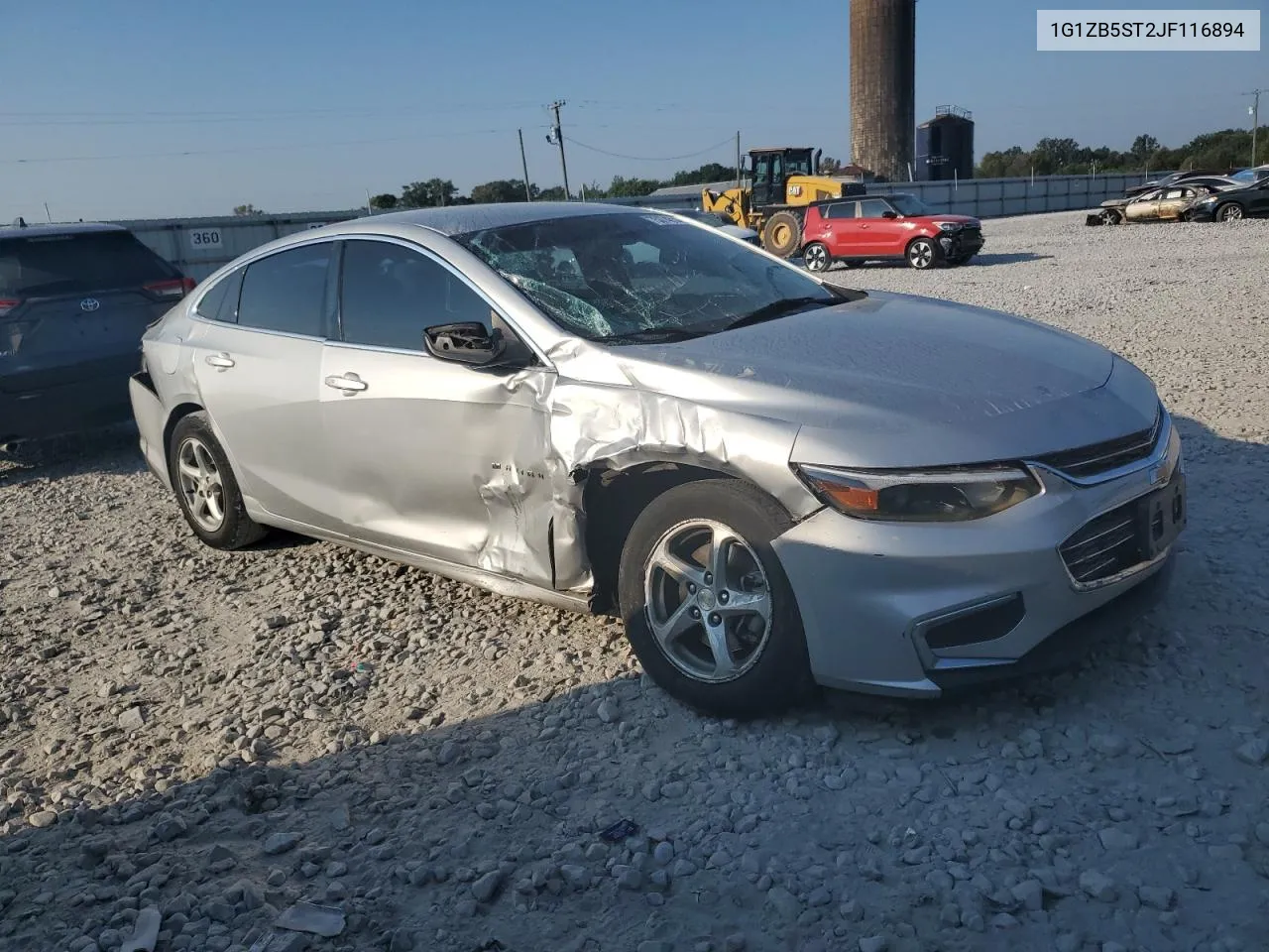 1G1ZB5ST2JF116894 2018 Chevrolet Malibu Ls