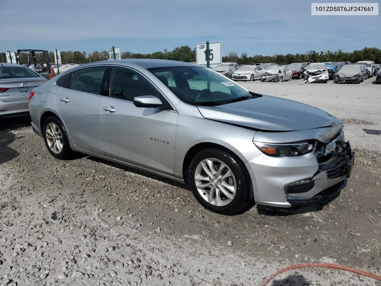 2018 Chevrolet Malibu Lt VIN: 1G1ZD5ST6JF247661 Lot: 75199294