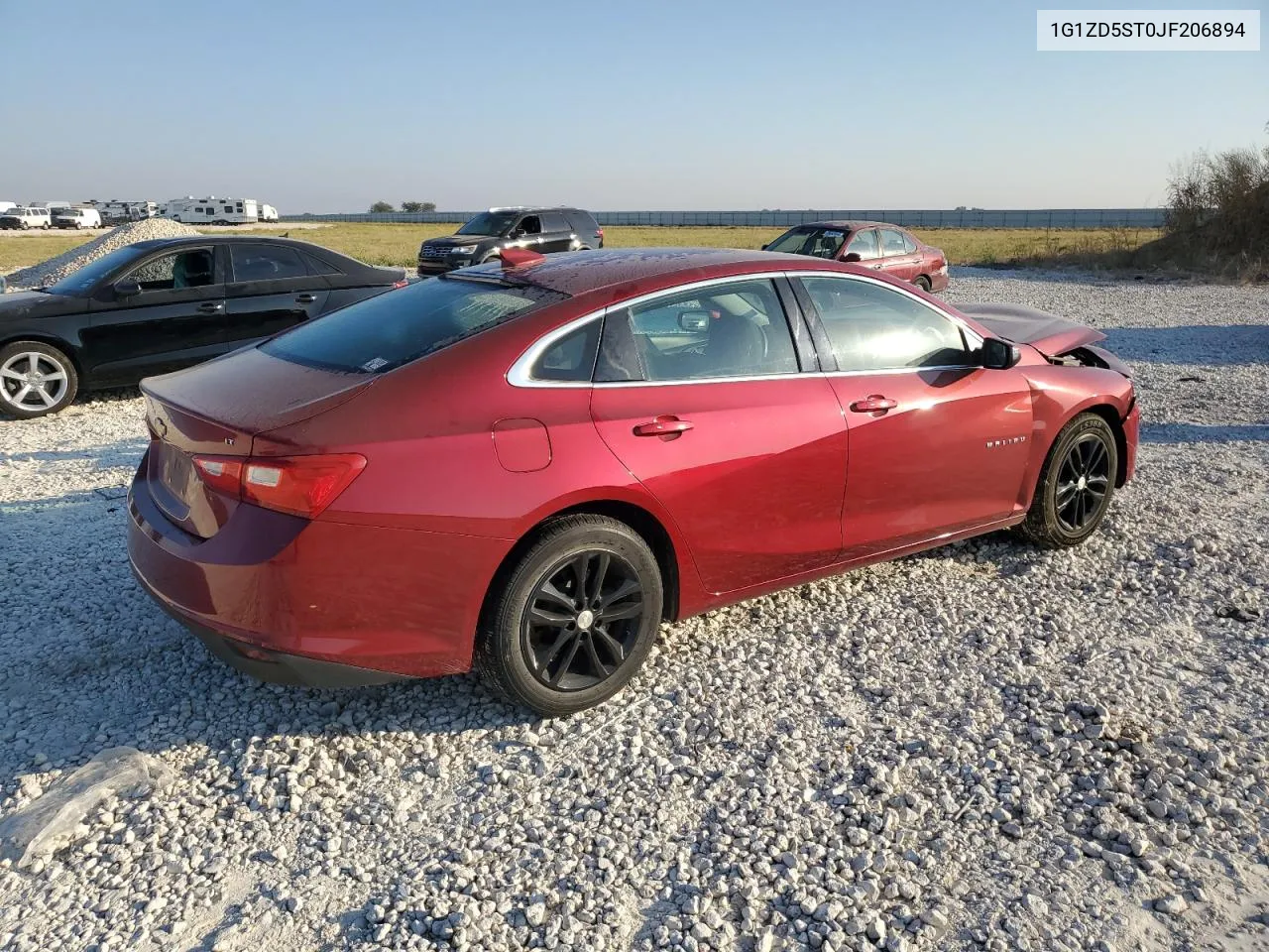 2018 Chevrolet Malibu Lt VIN: 1G1ZD5ST0JF206894 Lot: 75339084