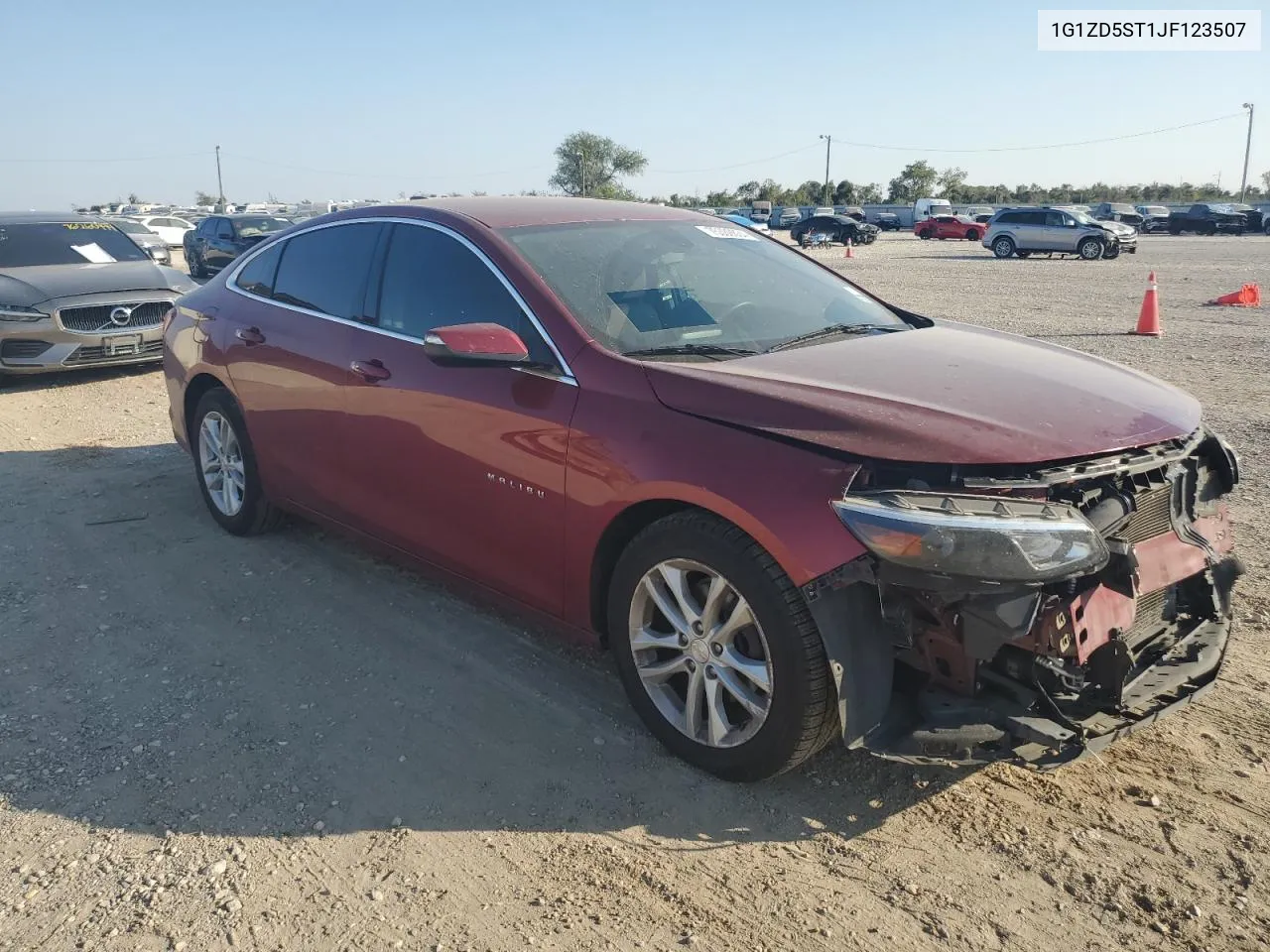 2018 Chevrolet Malibu Lt VIN: 1G1ZD5ST1JF123507 Lot: 75339834