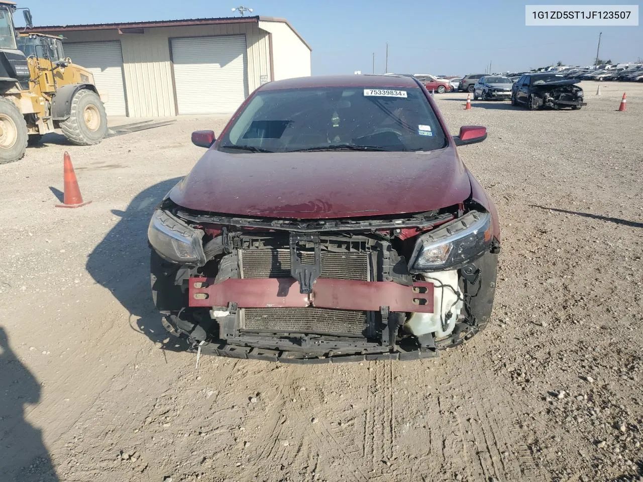 2018 Chevrolet Malibu Lt VIN: 1G1ZD5ST1JF123507 Lot: 75339834