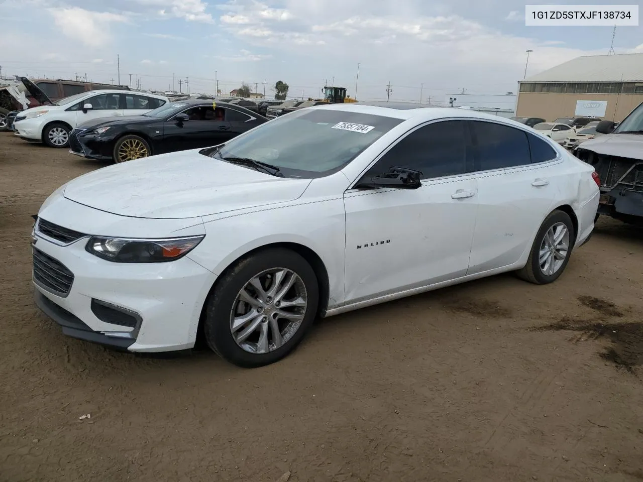 2018 Chevrolet Malibu Lt VIN: 1G1ZD5STXJF138734 Lot: 75357184