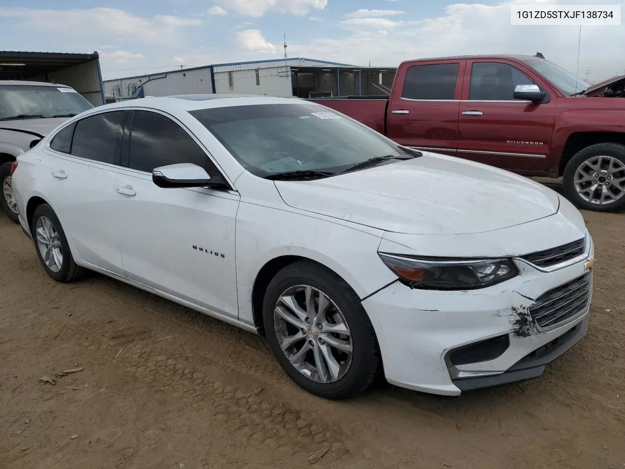 2018 Chevrolet Malibu Lt VIN: 1G1ZD5STXJF138734 Lot: 75357184