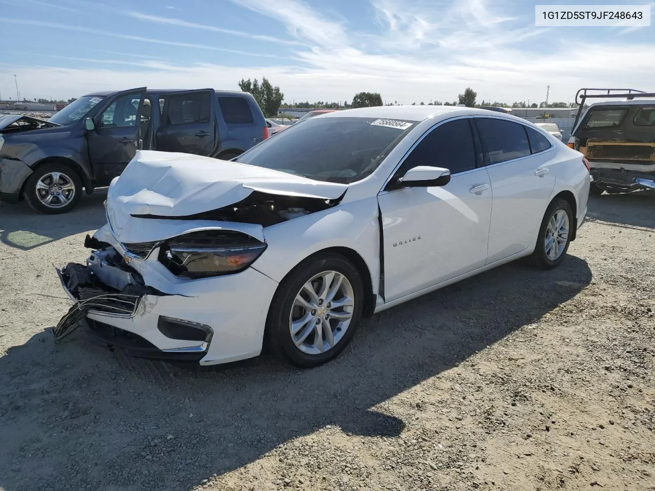 2018 Chevrolet Malibu Lt VIN: 1G1ZD5ST9JF248643 Lot: 75560564