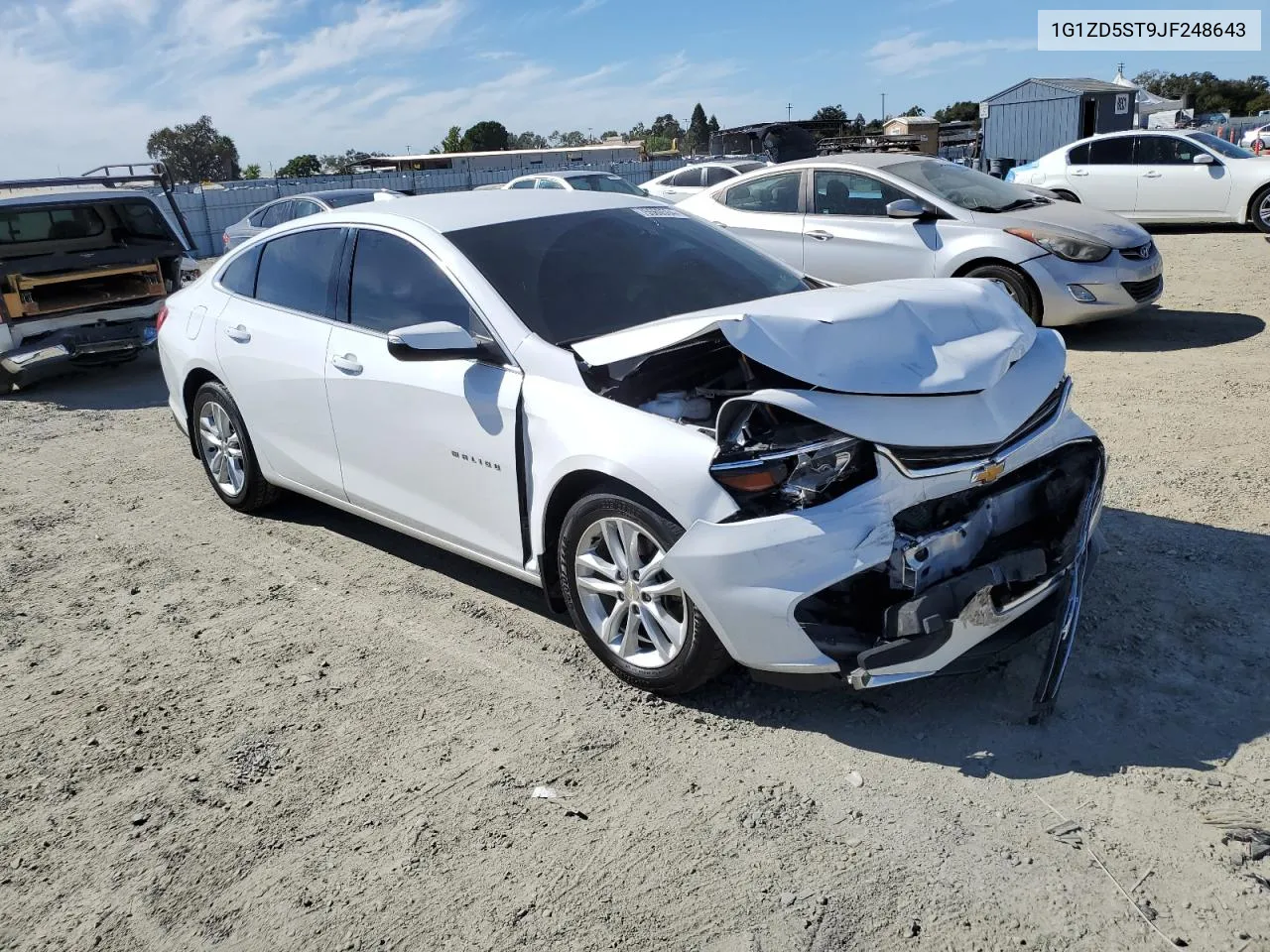 2018 Chevrolet Malibu Lt VIN: 1G1ZD5ST9JF248643 Lot: 75560564