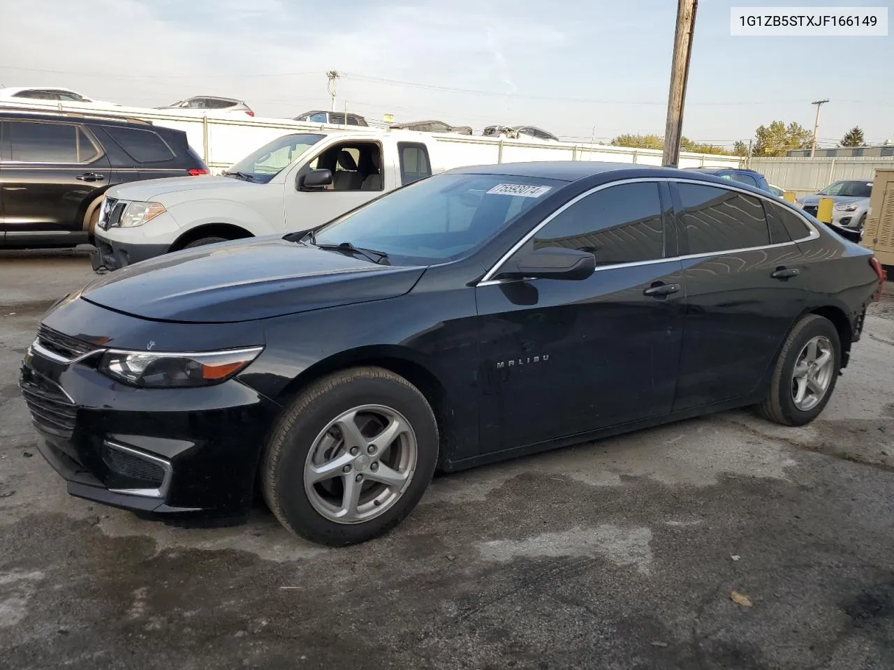 2018 Chevrolet Malibu Ls VIN: 1G1ZB5STXJF166149 Lot: 75593074