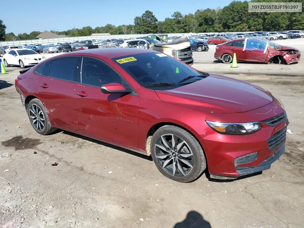 2018 Chevrolet Malibu Lt VIN: 1G1ZD5ST8JF191397 Lot: 75597314