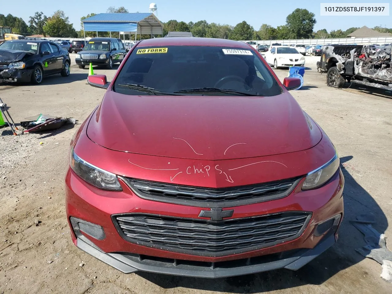 1G1ZD5ST8JF191397 2018 Chevrolet Malibu Lt